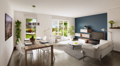 Programme immobilier neuf PLURIELLES - La Biolle : Logements T3–T5 avec ossature bois et jardins privatifs proche d’Aix-Les-Bains (73410) - Référence : 630