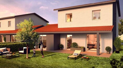 Programme immobilier neuf ODILON - Taluyers : Appartements T2–T5 et maisons avec jardins et box à 20 minutes de Lyon (69440) - Référence : 874