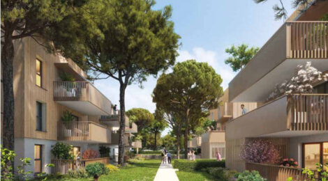Programme immobilier neuf PARCS DES CEDRES - Agde : Appartements studio–T3 avec balcons boisés, parc végétalisé et proximité centre-ville (34300) - Référence : 18309