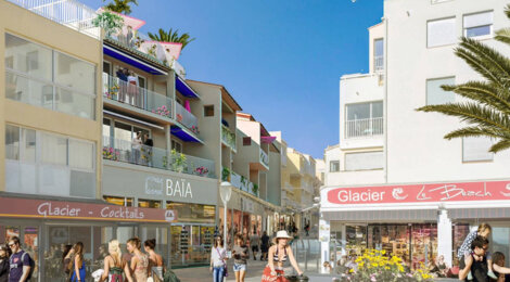 Programme immobilier neuf Baïa - CAP D'AGDE (34) - Agde : Appartements studio–T4 avec rooftop, piscine et climatisation dans le secteur Le Môle (34300) - Référence : 14216