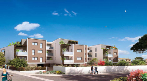 Programme immobilier neuf Natura - Agde, résidence neuve au pied des commerces et des bus 2 et 4 (34300) - Référence : 9101