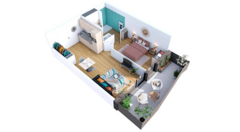 Programme immobilier neuf MIRABEL - Agde : Résidence seniors studio–T3 avec terrasses, services adaptés et proximité commerces (34300) - Référence : 6801