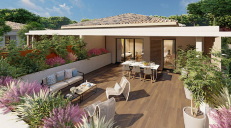 Programme immobilier neuf Campagne Giraud - Aix-en-Provence : appartements neufs dans un domaine arboré, à proximité du centre hospitalier Pays d’Aix (13090) - Référence : 17065