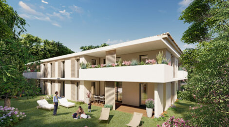 Programme immobilier neuf Campagne Giraud - Aix-en-Provence : appartements neufs dans un domaine arboré, à proximité du centre hospitalier Pays d’Aix (13090) - Référence : 17065