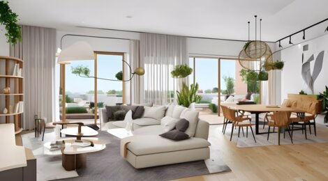 Programme immobilier neuf Campagne Giraud - Aix-en-Provence : appartements neufs dans un domaine arboré, à proximité du centre hospitalier Pays d’Aix (13090) - Référence : 17065