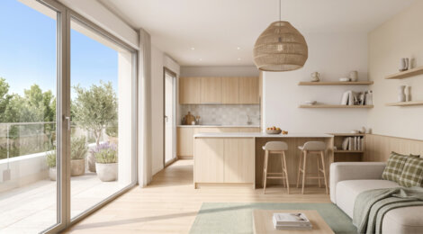 Programme immobilier neuf 102 Gambetta - Aix-en-Provence : appartements neufs du 2 au 5 pièces proche du cours Mirabeau (13090) - Référence : 16885