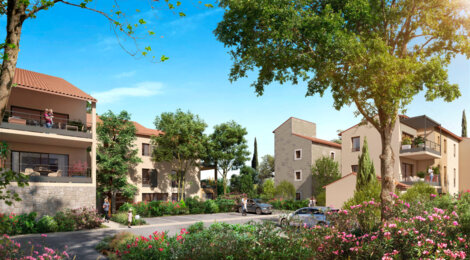 Programme immobilier neuf Domaine Saint Marc - Aix-en-Provence : Appartements T2–T5 avec balcons, jardins privatifs et proximité cours Mirabeau (13090) - Référence : 16922