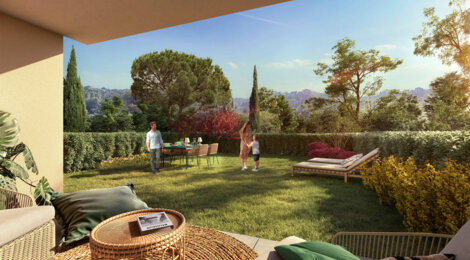 Programme immobilier neuf Domaine Saint Marc - Aix-en-Provence : Appartements T2–T5 avec balcons, jardins privatifs et proximité cours Mirabeau (13090) - Référence : 16922