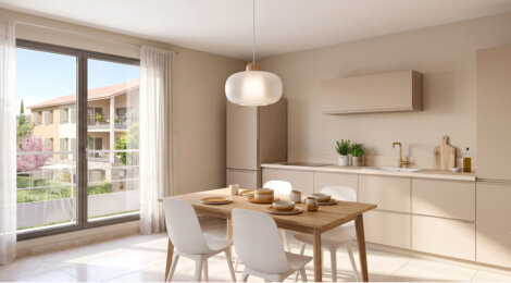 Programme immobilier neuf Domaine Saint Marc - Aix-en-Provence : Appartements T2–T5 avec balcons, jardins privatifs et proximité cours Mirabeau (13090) - Référence : 16922