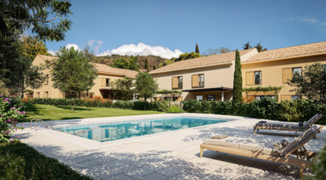 Programme immobilier neuf LE CLOS SAINT ALBERT - Aix-en-Provence : Maisons T3–T4 avec jardins, piscine et TVA réduite dans le quartier calme de Luynes (13090) - Référence : 14256