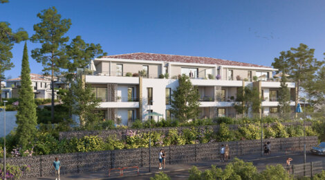 Programme immobilier neuf Domaine de l'Oratoire - Aix-en-Provence : villas et appartements neufs du 2 au 5 pièces en quartier Bouenhoure (13090) - Référence : 16887