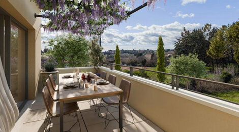 Programme immobilier neuf VILLA PIETRA - Aix-en-Provence vivre proche centre et Cours Mirabeau dans un cadre naturel (13090) - Référence : 16818