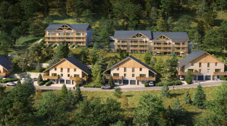 Programme immobilier neuf CROIX-GAYLOUP- CHALETS - Allemond chalets de standing avec vue sur le lac du Verney (38114) - Référence : 18632