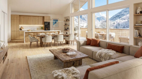 Programme immobilier neuf RESIDENCE COEUR ALTITUDE - Allemond station Oisans à 1 min télécabine résidence avec balcon (38114) - Référence : 17185