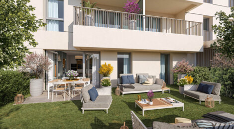 Programme immobilier neuf Résidence Le Coty - Ambarès-et-Lagrave : appartements neufs du studio au T3 à 450 m de la gare La Gorp (33440) - Référence : 15028
