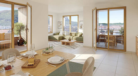 Programme immobilier neuf ICONE - Ambilly écoquartier Étoile aux portes de Genève (74100) - Référence : 16233