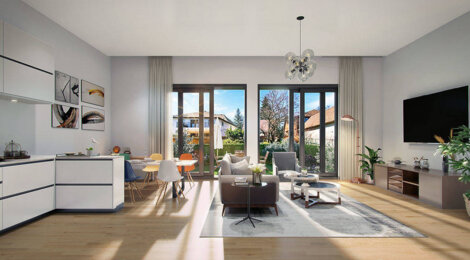 Programme immobilier neuf Cocon - Ambilly écrin arboré au cœur d’un quartier résidentiel (74100) - Référence : 16232