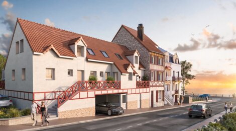 Programme immobilier neuf VILLA LeA - Ambleteuse : résidence moderne avec appartements et maisons neuves face à la mer (62164) - Référence : 15841