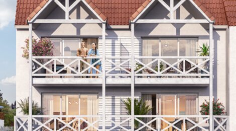 Programme immobilier neuf VILLA LeA - Ambleteuse : résidence moderne avec appartements et maisons neuves face à la mer (62164) - Référence : 15841