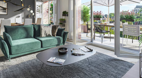 Programme immobilier neuf La galerie des Antiquaires - Amiens : appartements et maisons neuves du 2 au 5 pièces en hypercentre (80000) - Référence : 15077