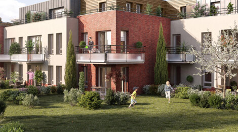 Programme immobilier neuf EMPREINTE - Amiens Jeanne d’Arc : appartements neufs entre centre-ville, hôpital Sud et université (80000) - Référence : 14987