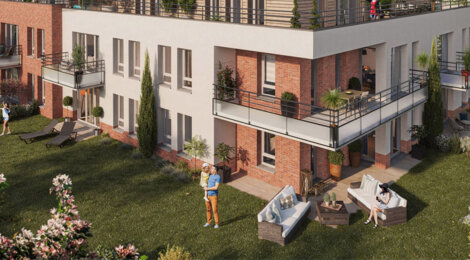 Programme immobilier neuf EMPREINTE - Amiens Jeanne d’Arc : appartements neufs entre centre-ville, hôpital Sud et université (80000) - Référence : 14987