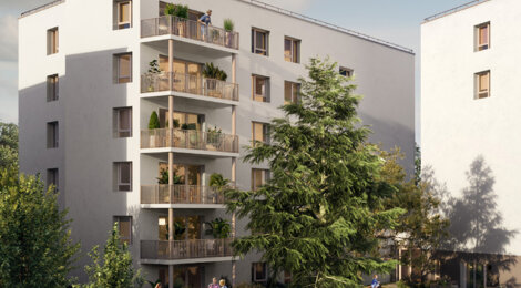 Programme immobilier neuf Les Cèdres - Angers : 67 appartements neufs du studio au 5 pièces proche bus 10 et futur tram (49000) - Référence : 17037