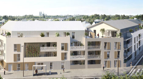 Programme immobilier neuf LES TERRASSES DE LA MADELEINE - Angers à proximité de la gare (49000) - Référence : 16714
