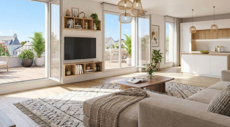 Programme immobilier neuf L'ECRIN - LIBRE TVA 5.5 % - Angers adresse résidentielle au cœur La Fayette-Condorcet (49000) - Référence : 17315