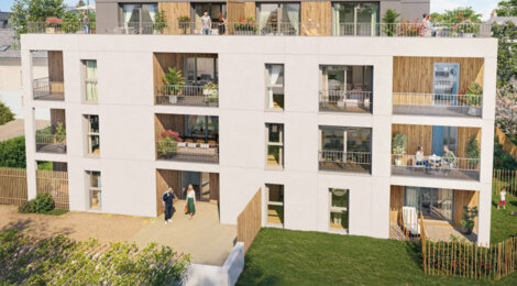 Programme immobilier neuf L'ECRIN - LIBRE TVA 5.5 % - Angers adresse résidentielle au cœur La Fayette-Condorcet (49000) - Référence : 17315