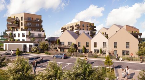 Programme immobilier neuf DELTA - Angers : appartements et maisons neuves T1–T5 aux Hauts de Saint-Aubin (49000) - Référence : 11083
