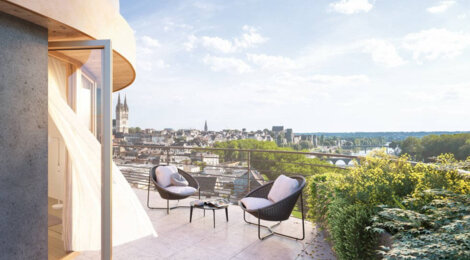Programme immobilier neuf ARBORESCENCE - Angers : Appartements T1–T5 avec balcons, terrasses et rooftop en hypercentre avec vue sur la Maine (49000) - Référence : 16919