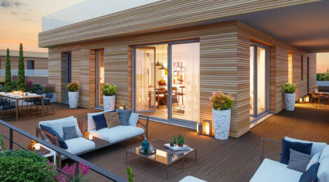 Programme immobilier neuf So'A - Angers : Appartements T2–T4 et maisons T4–T5 avec jardins, terrasses et espaces verts dans le quartier Saint Serge (49000) - Référence : 14235
