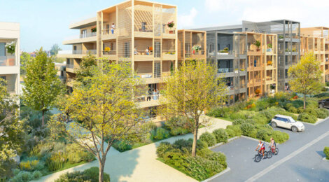 Programme immobilier neuf So'A - Angers : Appartements T2–T4 et maisons T4–T5 avec jardins, terrasses et espaces verts dans le quartier Saint Serge (49000) - Référence : 14235