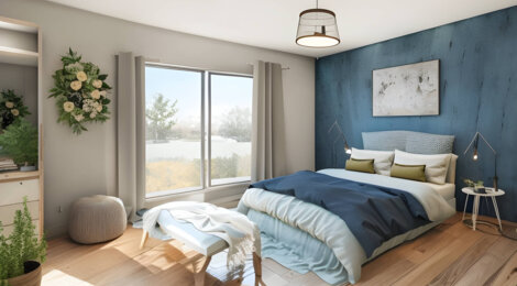 Programme immobilier neuf So'A - Angers : Appartements T2–T4 et maisons T4–T5 avec jardins, terrasses et espaces verts dans le quartier Saint Serge (49000) - Référence : 14235