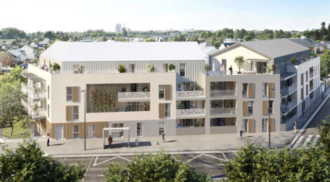 Programme immobilier neuf LES TERRASSES DE LA MADELEINE - Angers au cœur du quartier Madeleine-Justices (49000) - Référence : 13181