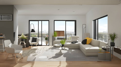 Programme immobilier neuf Panorama - Angers : logements neufs du 2 au 5 pièces en quartier Lafayette (49000) - Référence : 14932