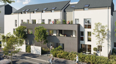 Programme immobilier neuf Centenial - Angers Madeleine–Saint-Léonard résidence contemporaine dans un cadre végétalisé (49000) - Référence : 14156