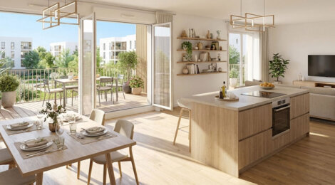 Programme immobilier neuf Twinset - Angers quartier Les Hauts-de-Saint-Aubin appartements neufs dans un cadre verdoyant (49000) - Référence : 14159