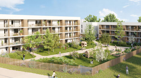 Programme immobilier neuf Twinset - Angers quartier Les Hauts-de-Saint-Aubin appartements neufs dans un cadre verdoyant (49000) - Référence : 14159