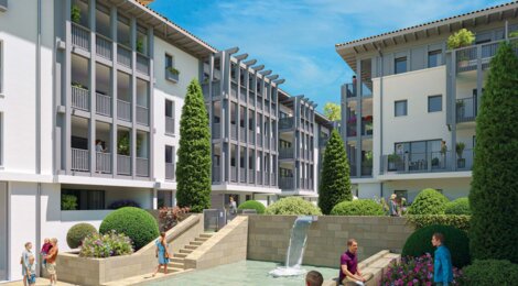 Programme immobilier neuf DOMAINE 5 CANTONS - Anglet : appartements neufs du studio au 4 pièces en retrait du BAB (64600) - Référence : 15139