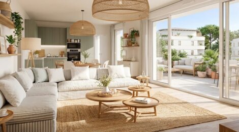Programme immobilier neuf Les Pins Blancs - Anglet près des commodités (64600) - Référence : 12965