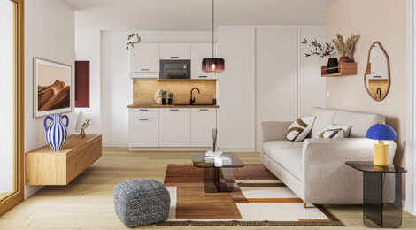 Programme immobilier neuf THE SEASON B - Anglet résidence intergénérationnelle à proximité plages (64600) - Référence : 15887