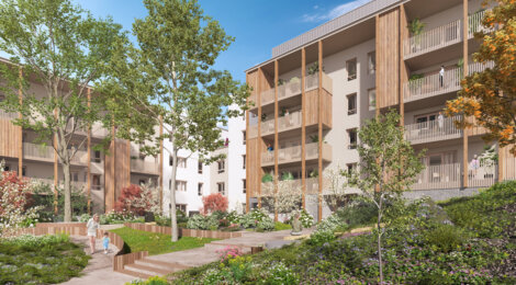 Programme immobilier neuf PASSAGE DE FLORE / Annecy -  Annecy : appartements neufs du 2 au 5 pièces proche du centre-ville (74000) - Référence : 15436