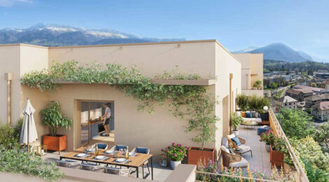 Programme immobilier neuf LES PROMENADES DE BILLY - Annecy Pringy : appartements neufs du 2 au 5 pièces en écoquartier Pré Billy (74000) - Référence : 15357