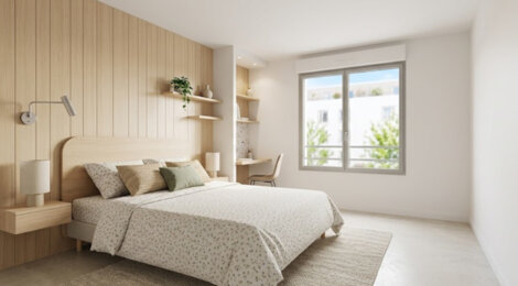Programme immobilier neuf Patio Saint-Joseph - Annemasse : Appartements studio–T5 avec jardins, RT2012 et parking en centre-ville proche parc Olympe de Gouges (74100) - Référence : 18269