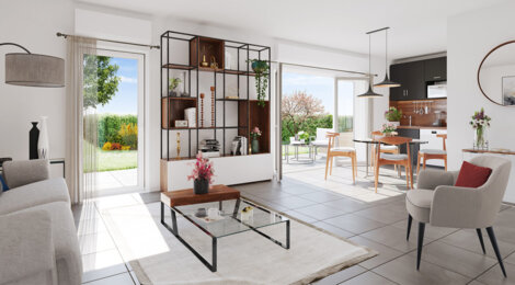 Programme immobilier neuf Les Allées Romagny - Annemasse quartier résidentiel à 500 m du tramway (74100) - Référence : 16221