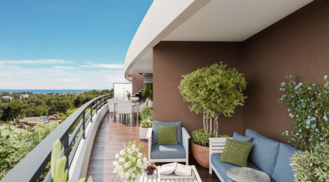 Programme immobilier neuf VERT AZUR - Antibes à proximité immédiate du littoral, des commerces et des grands axes (06600) - Référence : 17078