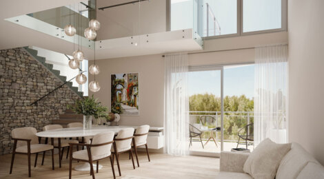 Programme immobilier neuf VILLA GABRIEL - Antibes : Appartements T1–T4 avec terrasses, parking sécurisé et proximité quartier résidentiel (06600) - Référence : 12246