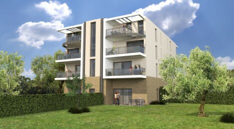 Programme immobilier neuf VILLA GABRIEL - Antibes : Appartements T1–T4 avec terrasses, parking sécurisé et proximité quartier résidentiel (06600) - Référence : 12246